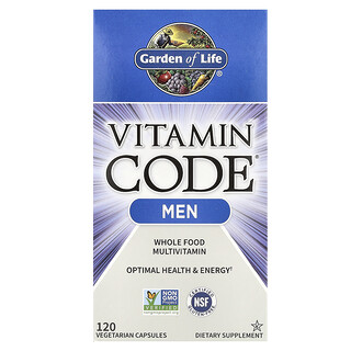生命花園, Vitamin Code®，男性全食多維生素，120 粒素食膠囊