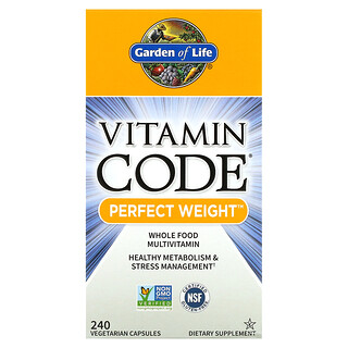 Garden of Life, Vitamin Code, Perfect Weight 漂亮體重，240 粒素食膠囊