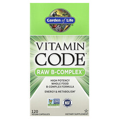Vitamin Code，RAW B 族維生素，120 粒全素膠囊