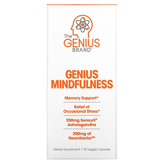 The Genius Brand, Genius Mindfullness，30 粒素食膠囊