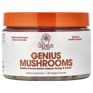 The Genius Brand, Genius Mushrooms，180 粒素食膠囊