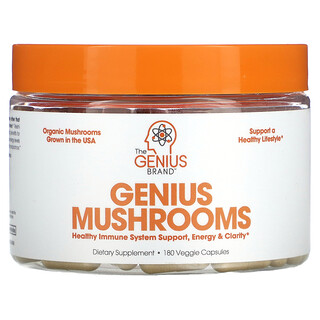 The Genius Brand, Genius Mushrooms，180 粒素食膠囊