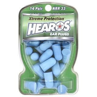 Hearos, Xtreme Protection™ 耳塞，藍色，NRR 33，14 對