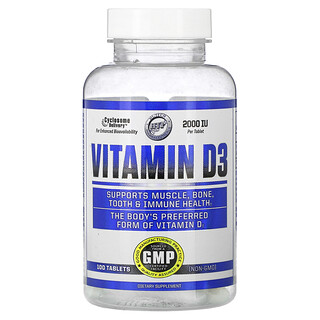 Hi Tech Pharmaceuticals, 維生素 D3，2,000 國際單位，100 片