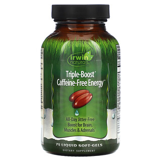 Irwin Naturals, Triple-Boost Caffeine-Free Energy，75 粒液體軟凝膠