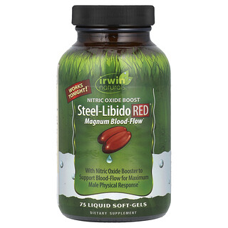 Irwin Naturals, Steel-Libido Red，75 粒液體軟凝膠