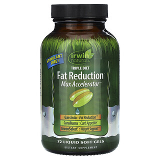 Irwin Naturals, Triple-Diet Fat Reduction+ Max Accelerator，72 粒液體軟凝膠