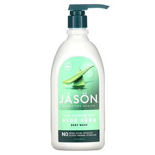 Jason Natural, 全天然沐浴露，舒緩蘆薈香味，30液體盎司（887毫升）