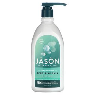 Jason Natural, 沐浴露，敏感肌膚，無香，30 液量盎司（887 毫升）