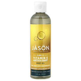 Jason Natural, 維生素 E 抗氧身體油，4 液量盎司（118 毫升）