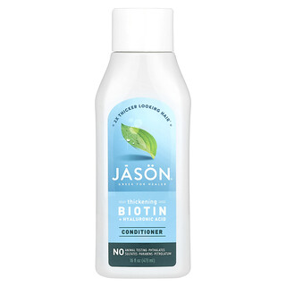 Jason Natural, 生物維生素 + 透明質酸護髮素，16 盎司（473 毫升）