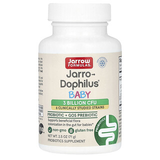 Jarrow Formulas, Baby Jarro-Dophilus，益生菌 + GOS 益生元，30 億 CFU，2.5 盎司（71 克）