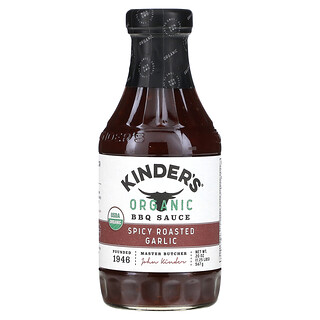 KINDER'S, 有機燒烤醬，辣烤大蒜，20 盎司（567 克）