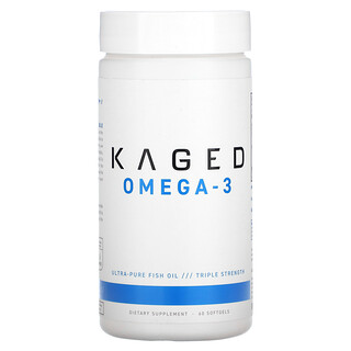 Kaged, Omega-3，優質甘油三酯魚油，1,500 毫克，60 粒軟凝膠