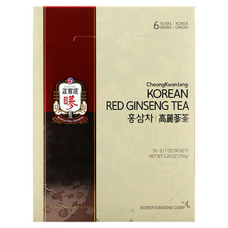 CheongKwanJang, 高麗紅參茶，50 包，0.11 盎司（3 克）/包