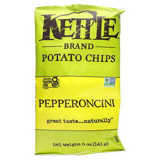 Kettle Foods, 薯片，希臘黃金椒味，5 盎司（142 克）