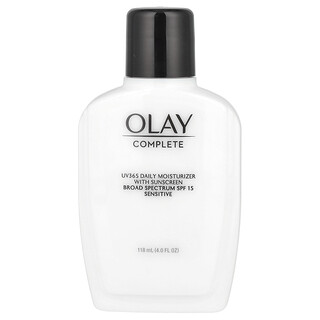 Olay, CompleteUV365 抗曬霜，抗曬系數 15，敏感肌膚，4.0 液量盎司（118 毫升）