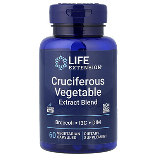 Life Extension, 三效十字花科蔬菜提取物，60 粒素食膠囊