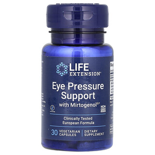 Life Extension, 含 Mirtogenol 眼壓幫助素食膠囊，30 粒