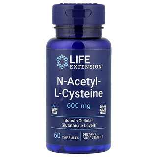 Life Extension, N-乙醯-L-半胱氨酸，600 毫克，60 粒膠囊