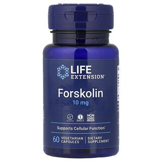 Life Extension, 弗司可林，10 毫克，60 粒素食膠囊