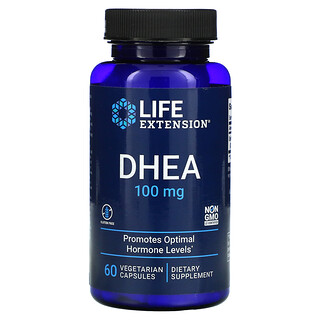 Life Extension, 脫氫表雄甾酮 (DHEA)，100 毫克，60 粒素食膠囊