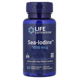 Life Extension, Sea-Iodine，1000 微克，60 粒素食膠囊