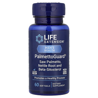 Life Extension, 男性健康，PalmettoGuard®，鋸棕櫚，蕁麻根和 β-谷甾醇，60 粒軟膠囊