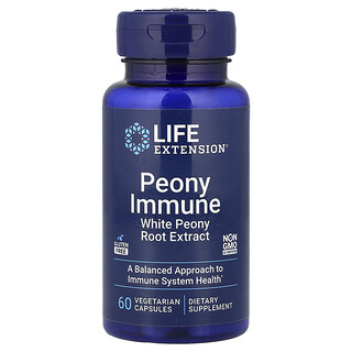 Life Extension, 牡丹機體抵抗幫助，60 粒素食膠囊（每粒膠囊 600 毫克）