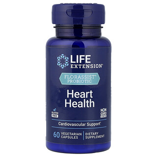 Life Extension, FLORASSIST® 益生菌心臟健康，60 粒素食膠囊（每粒膠囊 74 毫克）