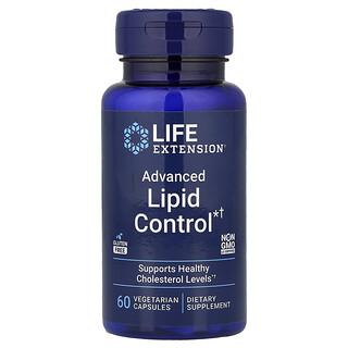 Life Extension, 高級脂質控制，60 粒素食膠囊（每粒膠囊 500 毫克）