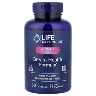 Life Extension, 女性健康，乳房健康配方，60 粒膠囊