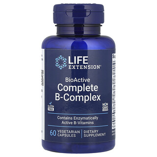 Life Extension, 生物活性全複合維生素 B，60 粒素食膠囊