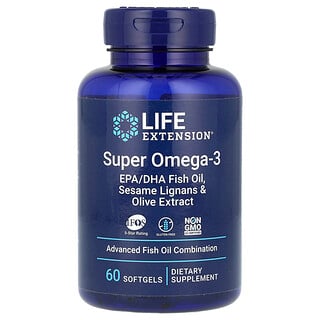Life Extension, 超級歐米伽-3，60 粒軟凝膠