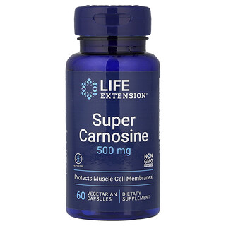 Life Extension, 超級肌肽，500 毫克，60 粒素食膠囊