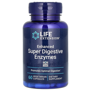 Life Extension, 加強的超級消化酶，60 粒素食膠囊