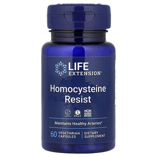 Life Extension, 同型半胱氨酸阻抗，60 粒素食膠囊