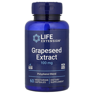 Life Extension, 葡萄籽提取物，60 粒素食膠囊