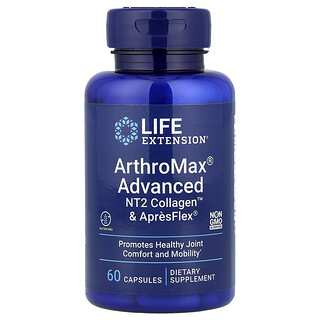 Life Extension, ArthroMax® 高級配方，NT2 Collagen™ 和 ApresFlex®，60 粒膠囊