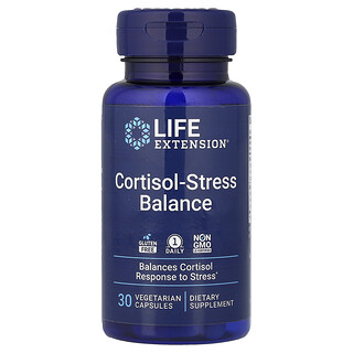 Life Extension, 皮質醇壓力調節素食膠囊，30 粒裝