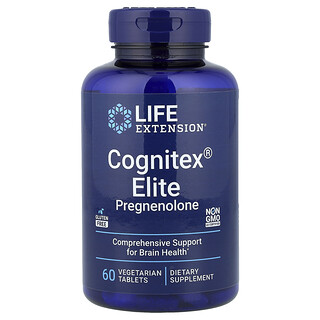 Life Extension, Cognitex Elite 孕烷醇酮素食營養片，60 片
