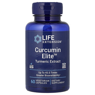 Life Extension, 薑黃素精華薑黃提取物，60 粒素食膠囊