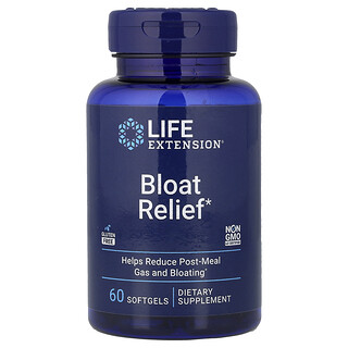 Life Extension, 脹氣緩解，60 粒軟凝膠