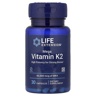Life Extension, 超級維生素 K2，45000 微克，30 粒膠囊