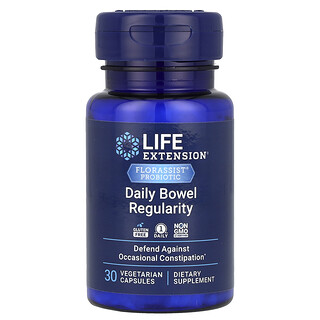 Life Extension, Florassist® 益生菌，日常排便規律幫助，57.5 毫克，30 粒素食膠囊