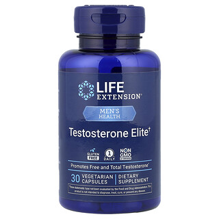 Life Extension, 睪酮精華、30 粒素食膠囊