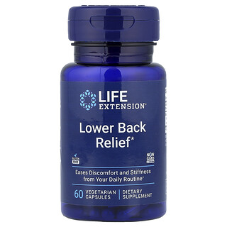 Life Extension, 下背部舒緩劑，60 粒素食膠囊