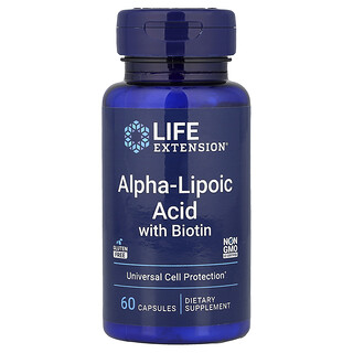 Life Extension, 含生物維生素的 α- 硫辛酸，60 粒膠囊