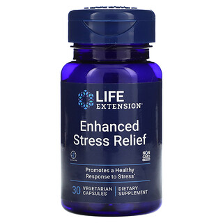 Life Extension, Enhanced Stress Relief，30 粒素食膠囊