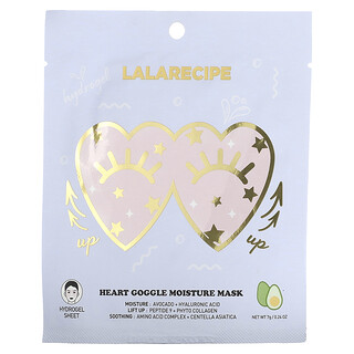 Lalarecipe, Heart Goggle Moisture Beauty Mask, 1 Sheet, 0.24 oz (7 g)